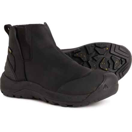 Keen Revel IV Chelsea Boots - Waterproof, Insulated, Leather (For Men) in Black/Black