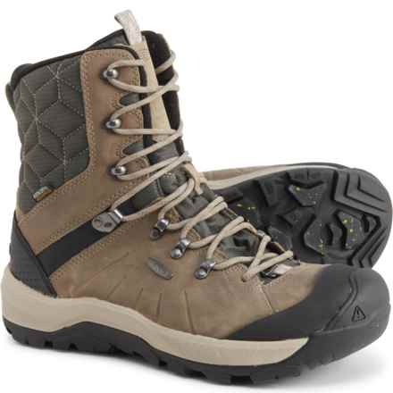 Keen Revel IV High Polar Snow Boots - Waterproof, Insulated (For Women) in Vetiver/Peachy Keen