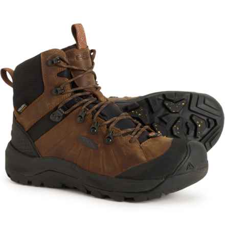 Keen Revel IV Mid Polar Hiking Boots - Waterproof, Insulated, Leather (For Men) in Dark Earth/Caramel Cafe