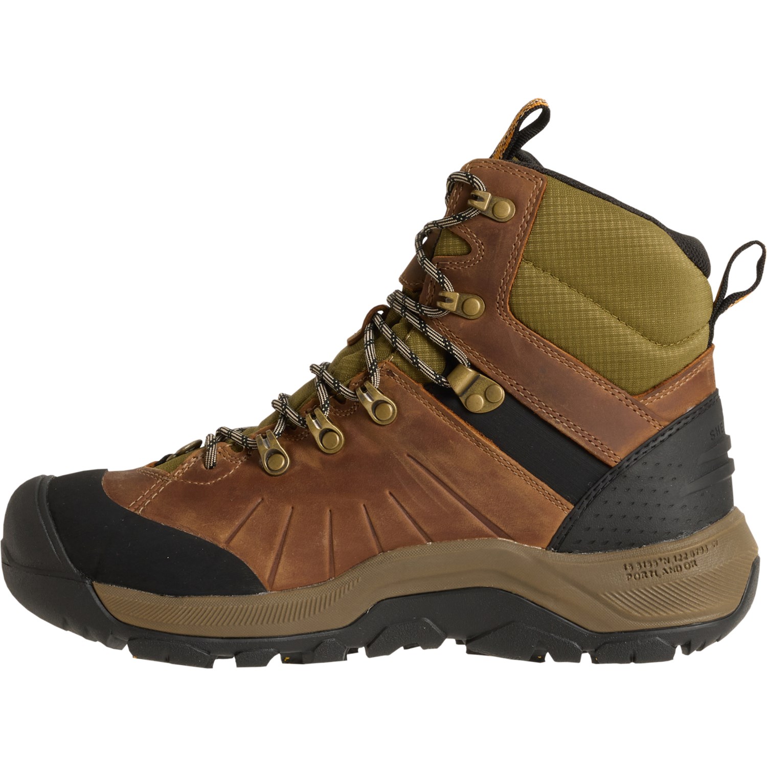 Keen - Men's Revel IV Mid Polar Black/Magnet Leather Winter Hiking Boots 1023618 - View #3