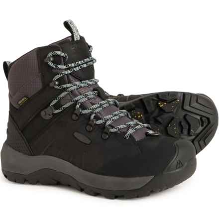 Keen Revel IV Mid Polar Hiking Boots - Waterproof, Insulated, Leather (For Women) in Black/Harbor Gray