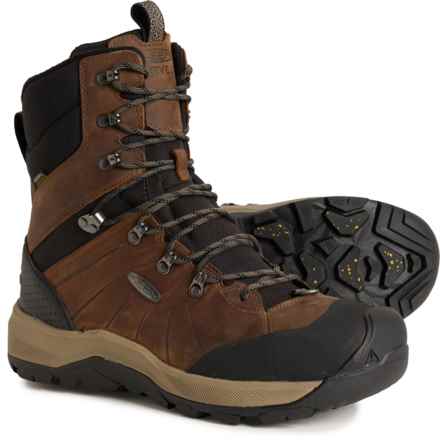 Keen Revel IV Tall Polar Hiking Boots - Waterproof, Insulated, Leather (For Men) in Canteen/Black