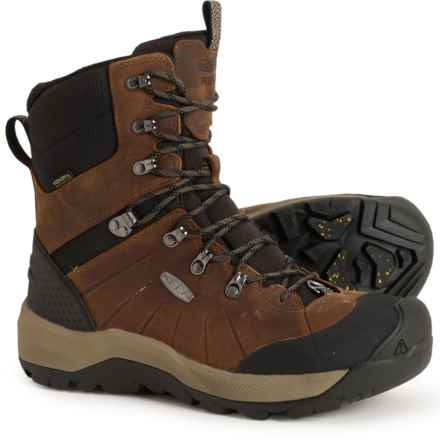 Keen Revel IV Tall Polar Hiking Boots - Waterproof, Insulated, Leather (For Men) in Canteen/Black