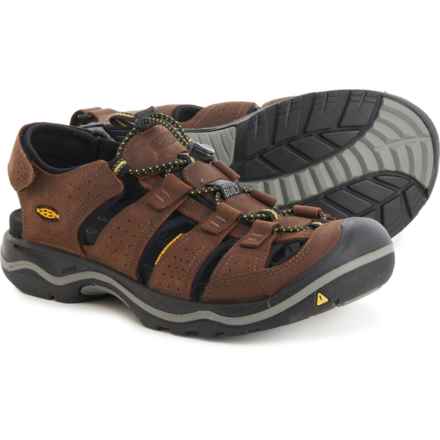 Keen Rialto Sport Sandals - Leather (For Men) in Bison/Black