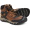 Keen Ridge Flex Mid Hiking Boots - Waterproof, Leather, Wide Width (For Men) in Bison/Golden Brown