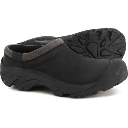 Keen Targhee II Clogs - Leather (For Men) in Black/Black