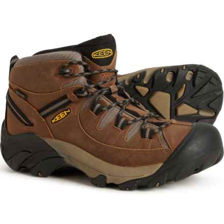 Keen Targhee II Mid Hiking Boots - Waterproof, Leather (For Men) in Shitake/Brindle