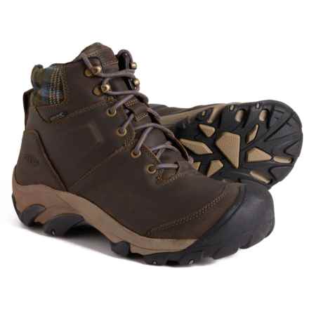 Keen Targhee II Winter Boots - Waterproof, Insulated, Leather (For Men) in Canteen/Green Plaid