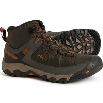 Keen Targhee III Mid Hiking Boots - Waterproof (For Men) in Black Olive/Golden Brown