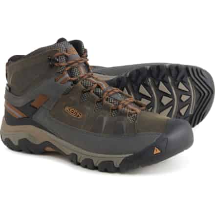 Keen Men's Targhee III Waterproof Mid, Black Olive / 8