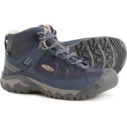 Keen Targhee III Mid Hiking Boots - Waterproof, Leather (For Women) in Vintage Indigo/Peachy Keen