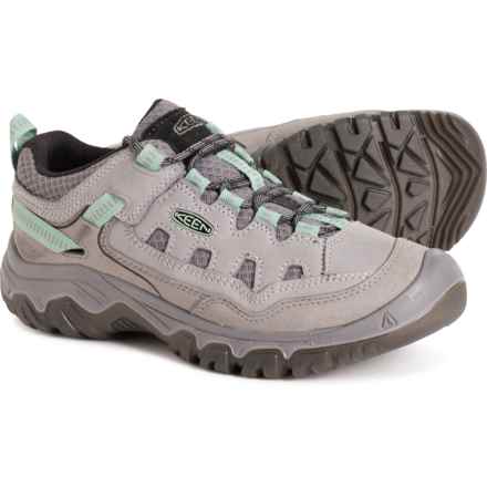 Keen Targhee IV Vented Hiking Shoes - Leather (For Women) in Alloy/Granite Green