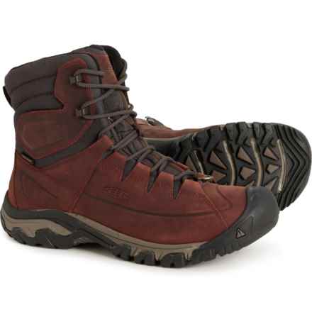 Keen Targhee Lace High Polar Boots - Waterproof, Insulated, Leather (For Men) in Cocoa/Mulch