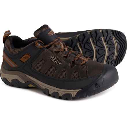 Keen Targhee Vent Hiking Shoes (For Men) in Black Olive/Golden Brown