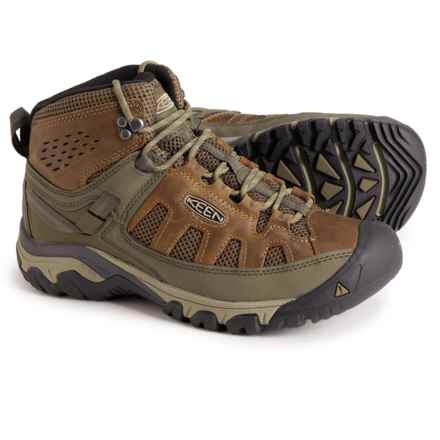 Keen Targhee Vent Mid Hiking Boots - Leather (For Men) in Olivia/Bungee Cord