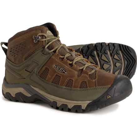 Keen Targhee Vent Mid Hiking Boots - Leather (For Men) in Olivia/Bungee Cord