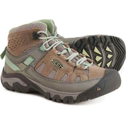 Keen Targhee Vent Mid Hiking Boots - Leather (For Women) in Fumo/Quiet Green