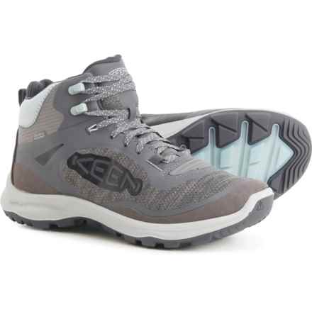 Keen Terradora Flex Mid Hiking Boots - Waterproof (For Women) in Magnet/Cloud Blue