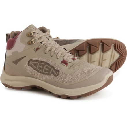 (取寄) キーン レディース テラドーラ フレックス ミッド ハイキング ブーツ Keen women Terradora Flex Mid Hiking Boots (For Women)  Plaza Taupe/Windsor Wine Keen Terradora Flex Mid Hiking Boots (For Women) - Save 64%