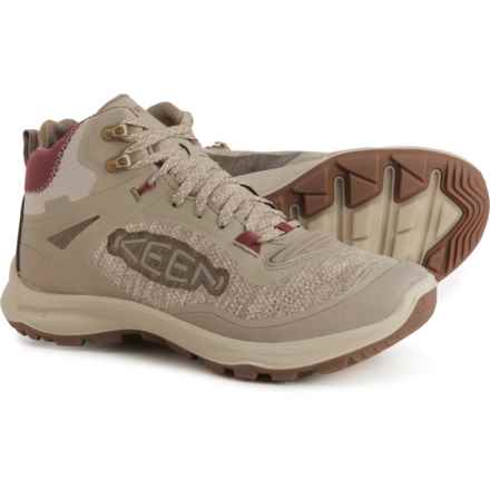 Keen Terradora Flex Mid Hiking Boots - Waterproof (For Women) in Plaza Taupe/Windsor Wine
