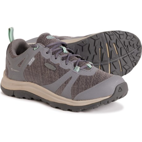 Keen Terradora II Hiking Shoes - Waterproof (For Women) in Steel Grey/Ocean Wave