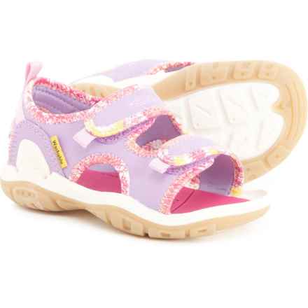 Keen Toddler Girls Knotch Creek Open Toe Sandals in English Lavender/Festival Fuchsia