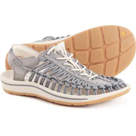 Keen Uneek Canvas Sport Sandals (For Women) in Steel Grey/Birch
