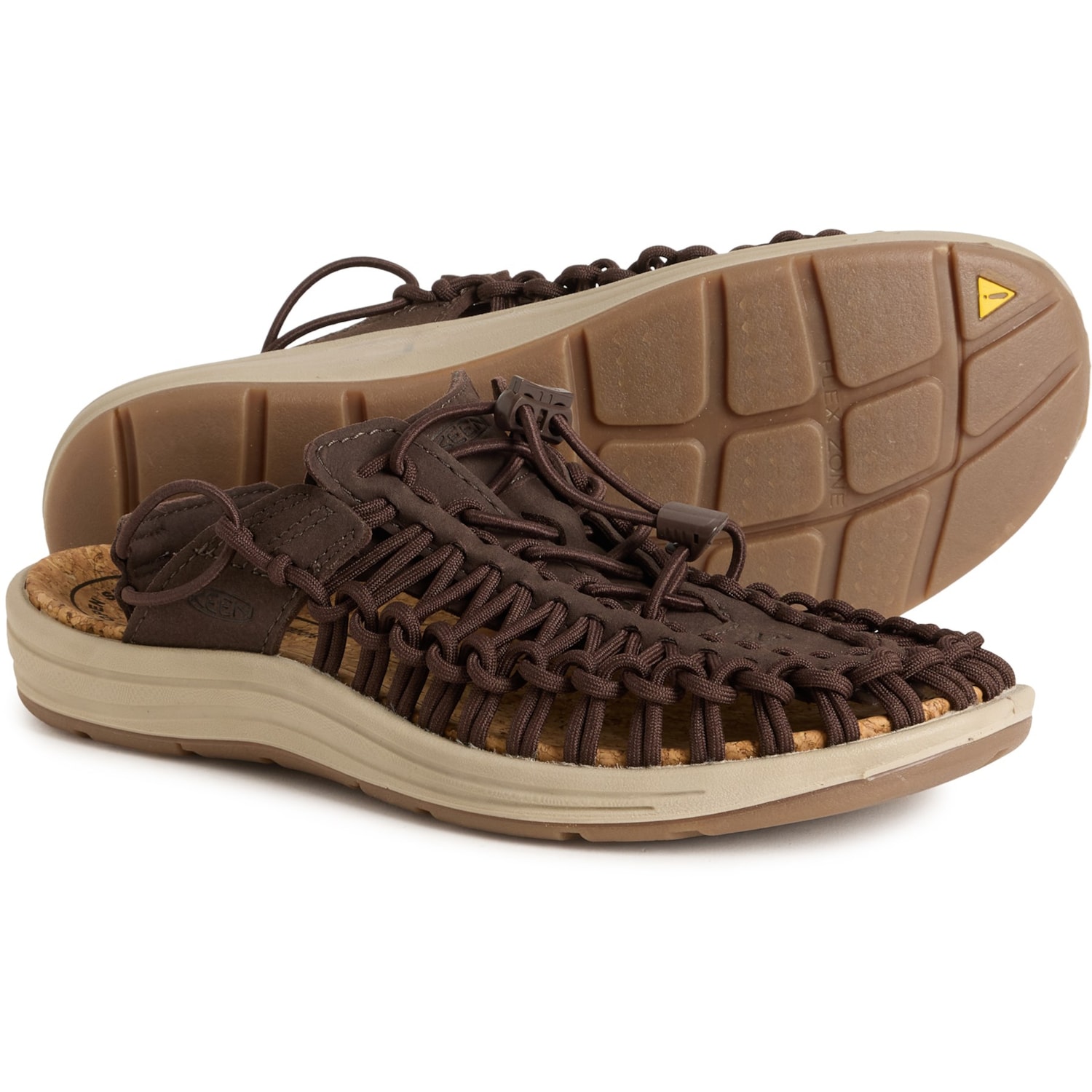 Keen Uneek II Slip On Sandals Mens Size 11 Woven Slide Closed Toe Brown Men main image 4