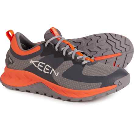 Keen Versacore Trail Running Shoes - Waterproof (For Men) in Steel Grey/Scarlet Ibis