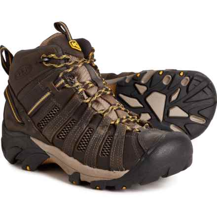 Keen Voyageur Mid Hiking Boots - Leather (For Men) in Raven/Tawny Olive