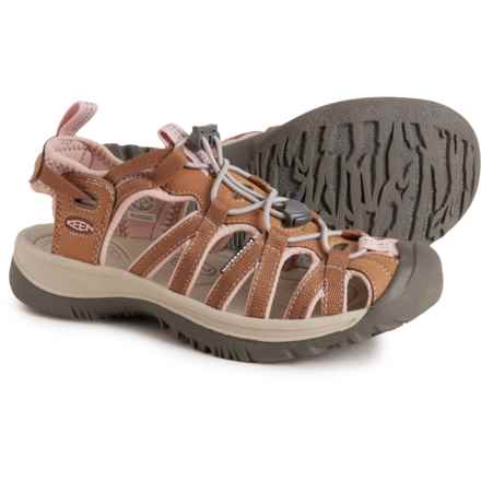 Keen Whisper Sport Sandals (For Women) in Toasted Coconut/Peach Whip