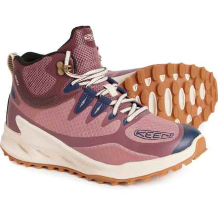 Keen Zionic Mid Hiking Boots - Waterproof (For Women) in Nostalgia Rose/Peach Parfait