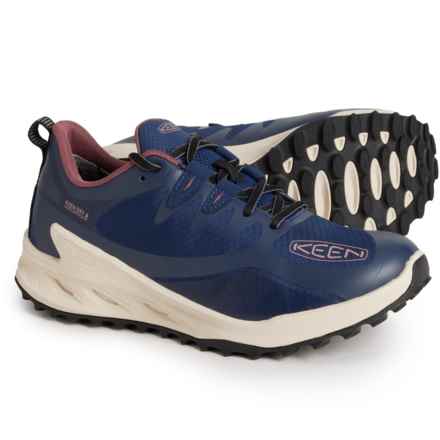 Keen Zionic Trail Running Shoes - Waterproof (For Women) in Naval Academy/Nostalgia Rose