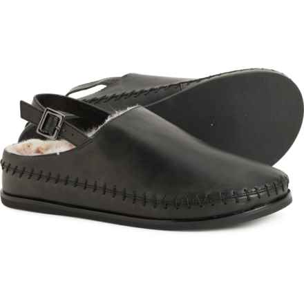 Kelsi Dagger Freddy Faux-Fur Clogs - Leather (For Women) in Black