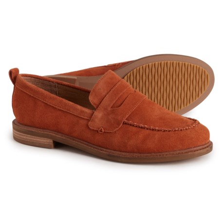 Kelsi Dagger Lens Penny Loafers - Suede (For Women) in Spice