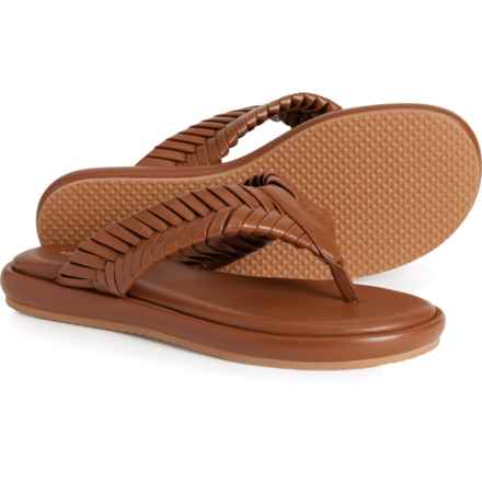 Kelsi Dagger Tidal Braided Thong Sandals (For Women) in Cognac