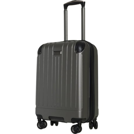 Kenneth Cole 20” Flying Axis Spinner Carry-On Suitcase - Hardside, Expandable, Silver in Silver