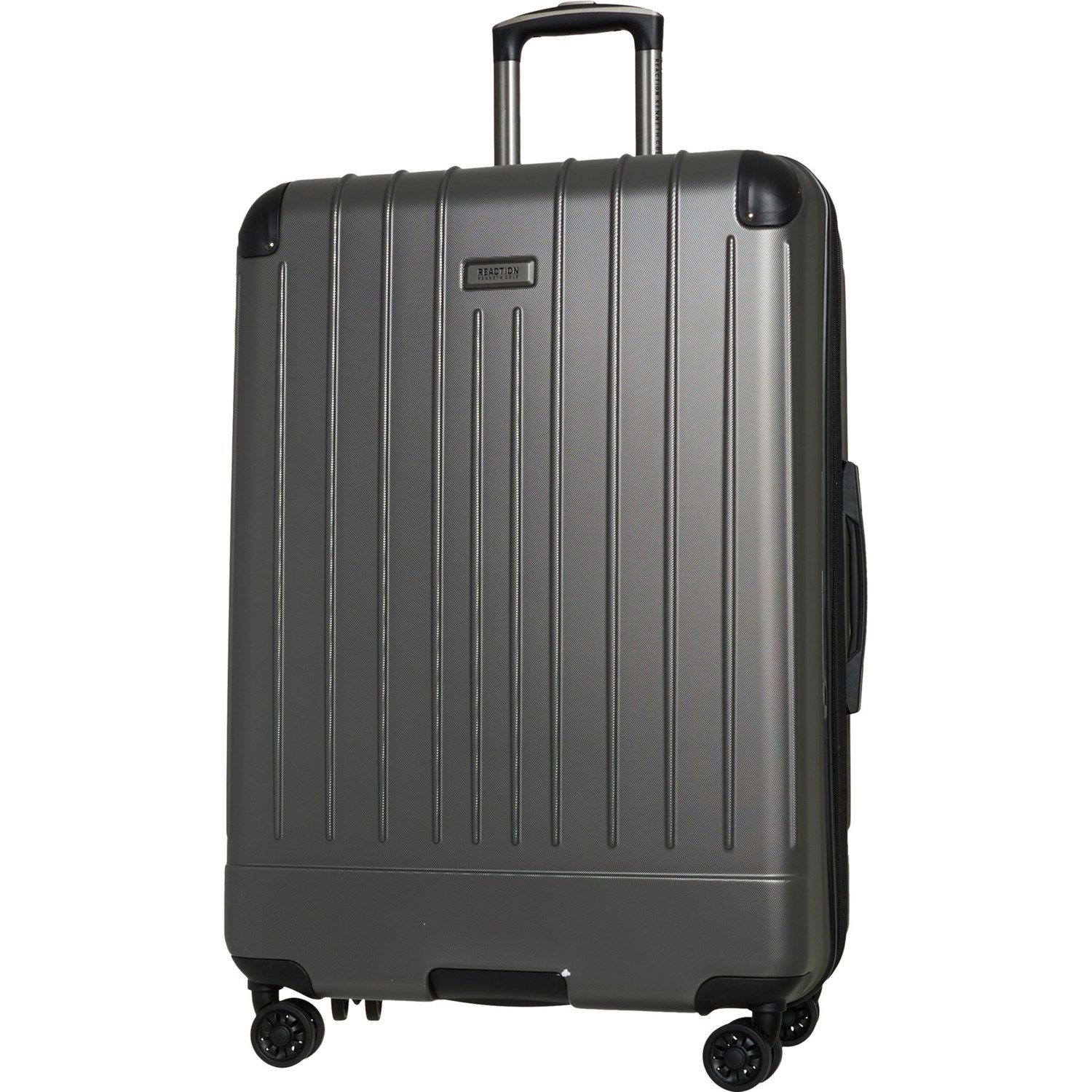 Kenneth Cole Reaction Flying Axis 28 Expandable 8 Wheel Spinner Checked Luggage Silver