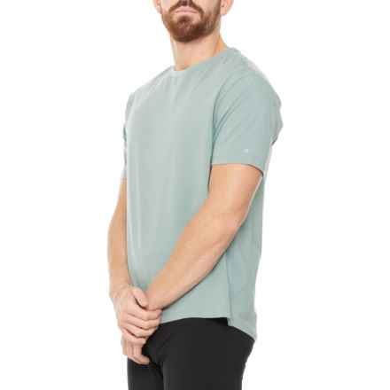 Kenneth Cole Active Tech Crew Neck T-Shirt - UPF 50+, Short Sleeve in Aloe Green