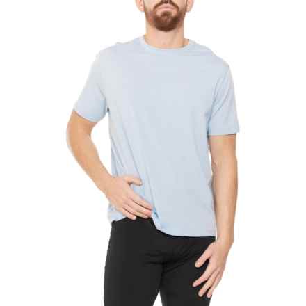 Kenneth Cole Active Tech Jersey T-Shirt - UPF 50+, Short Sleeve in Sky Blue