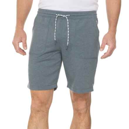 Kenneth Cole Active The Tech Jogger Shorts - UPF 50+ in Sea Storm Blue Heather