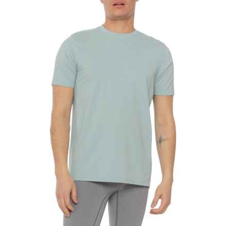 Kenneth Cole Active The Tech-Performance T-Shirt- Short Sleeve in Aloe Green
