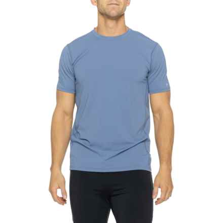Kenneth Cole Active The Tech-Performance T-Shirt- Short Sleeve in Captain Blue