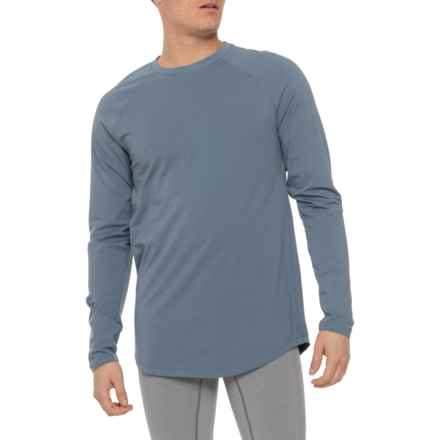 Kenneth Cole Active The Tech T-Shirt - UPF 50+, Long Sleeve in Sea Storm Blue