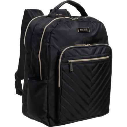 Kenneth Cole Chelsea Chevron Travel Backpack - Black in Black