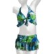 Kenneth Cole Reaction Banded Halter Bikini Swimsuit - 2-Piece, Skirted Bottom (For Women)