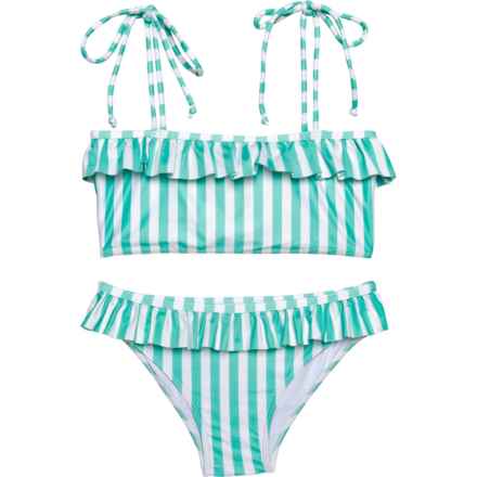 KENNY FLOWERS Little and Big Girls Ruffle Bikini Set in The Lanai