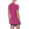 251HU_2 Kensie Slubby Ribbed Shirt - Crossover Front, Short Sleeve (For Women)