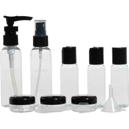 Kensie Travel Bottle Set with Pouch - 11-Piece in Gelato Swirl