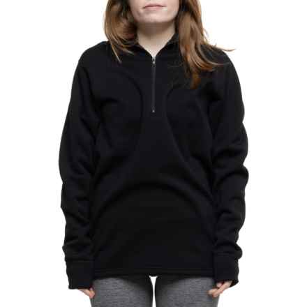 Kenyon Polartec® Power Stretch® Base Layer Top - Zip Neck, Long Sleeve in Black